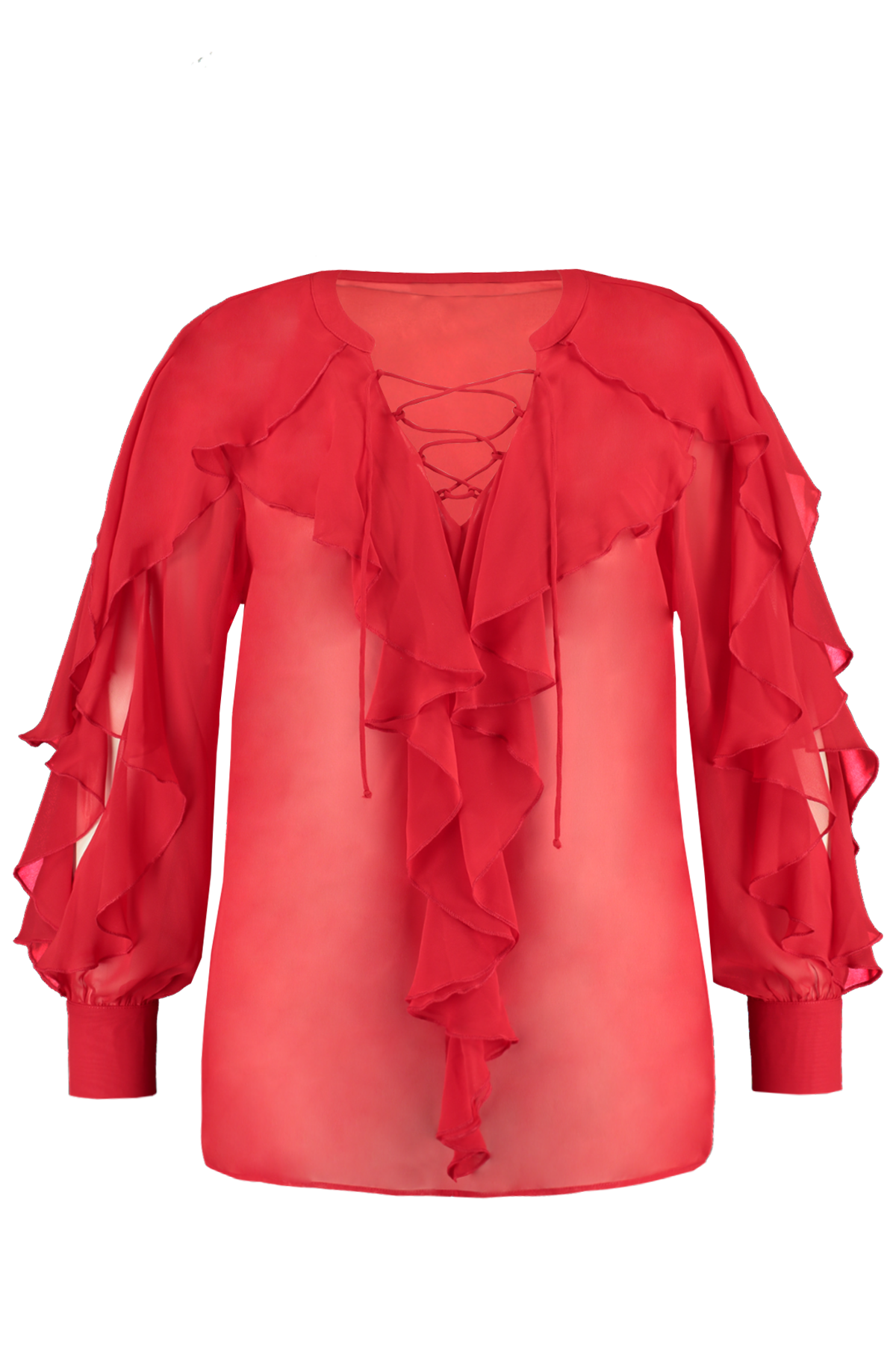 Blouse met volant image number 1