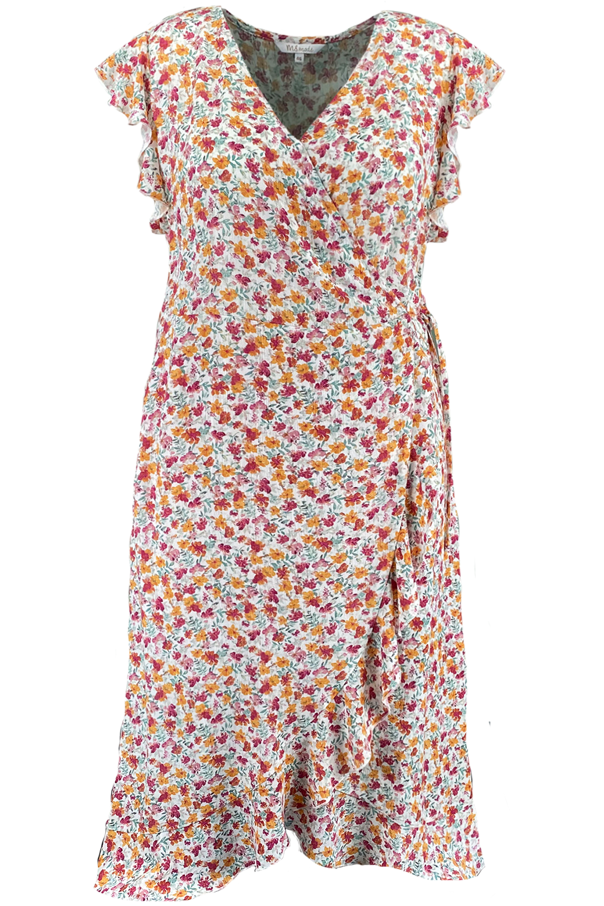 Overslag jurk met print image number null