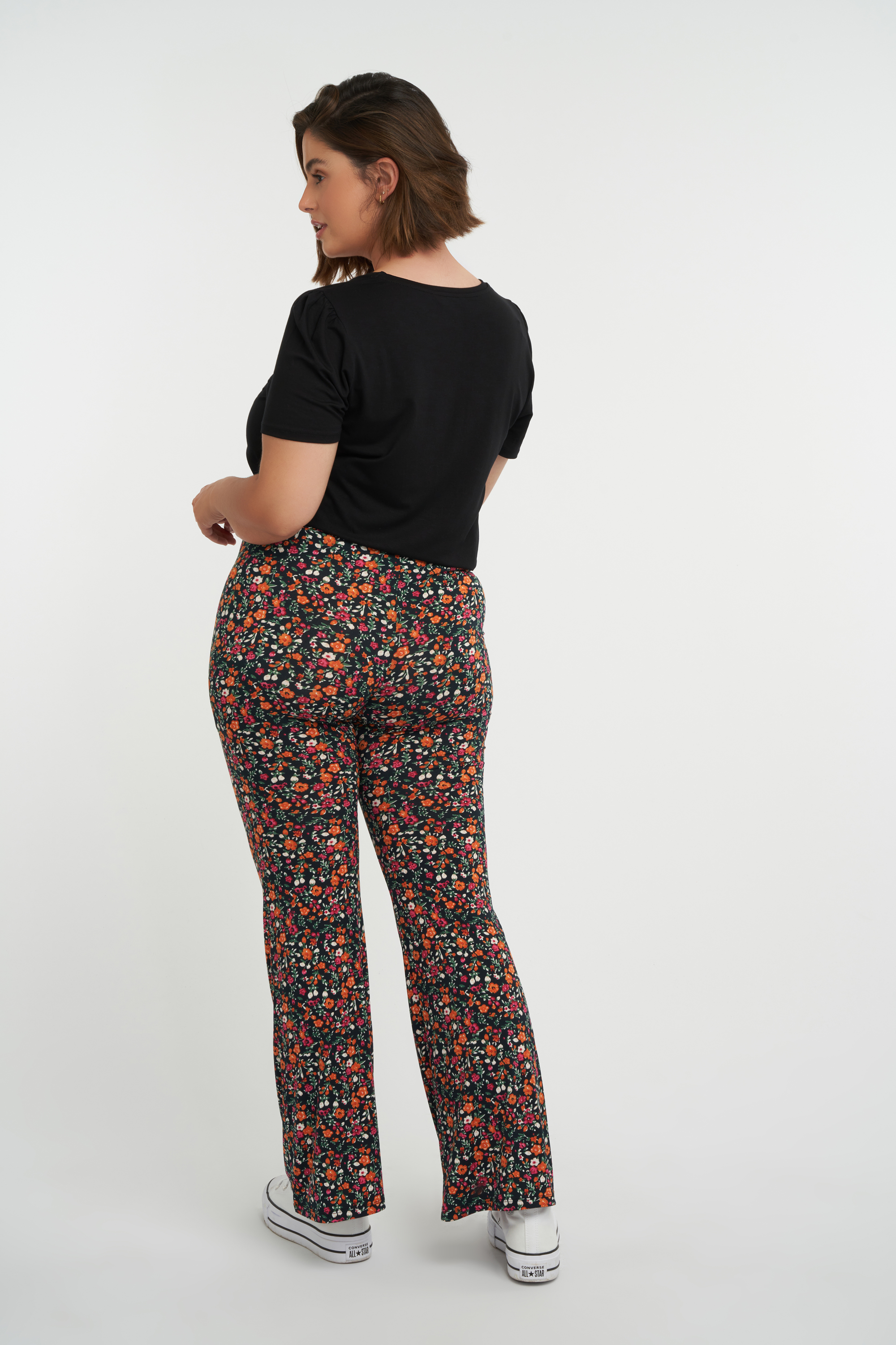 flared legging bloemen