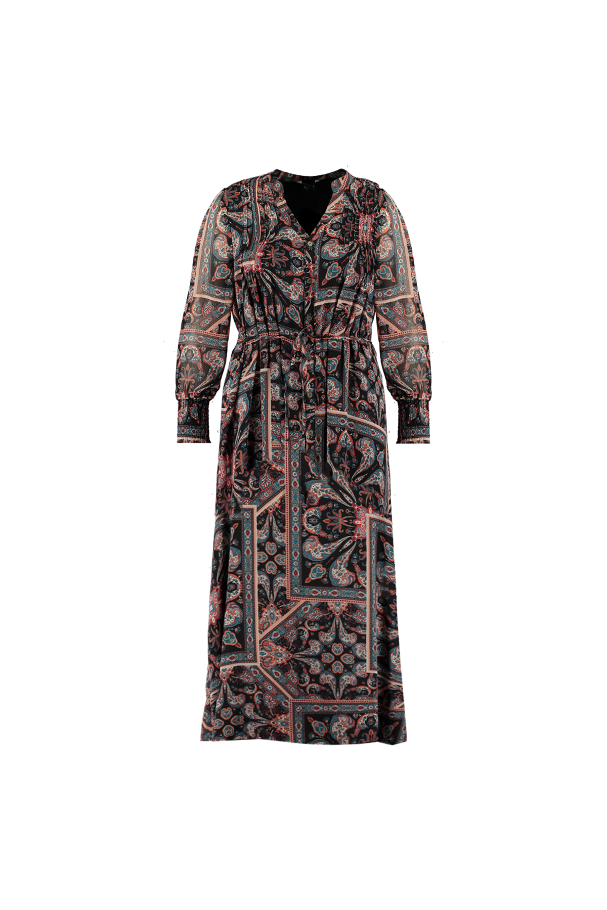 Midi jurk met paisley print image 1
