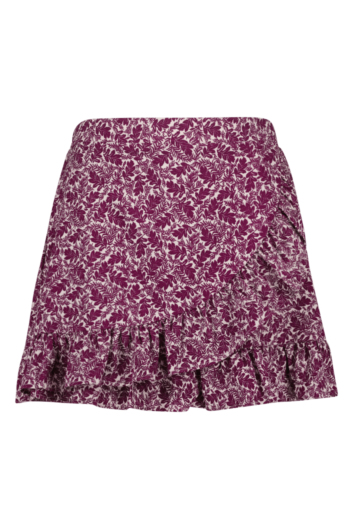 Dames Skort met ruffles Multi Purple | MS Mode