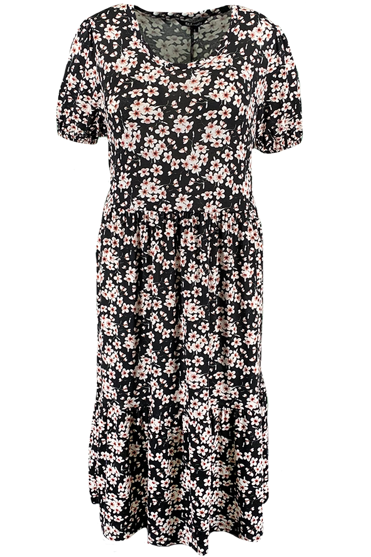 Lange jurk met bloemenprint image number 2