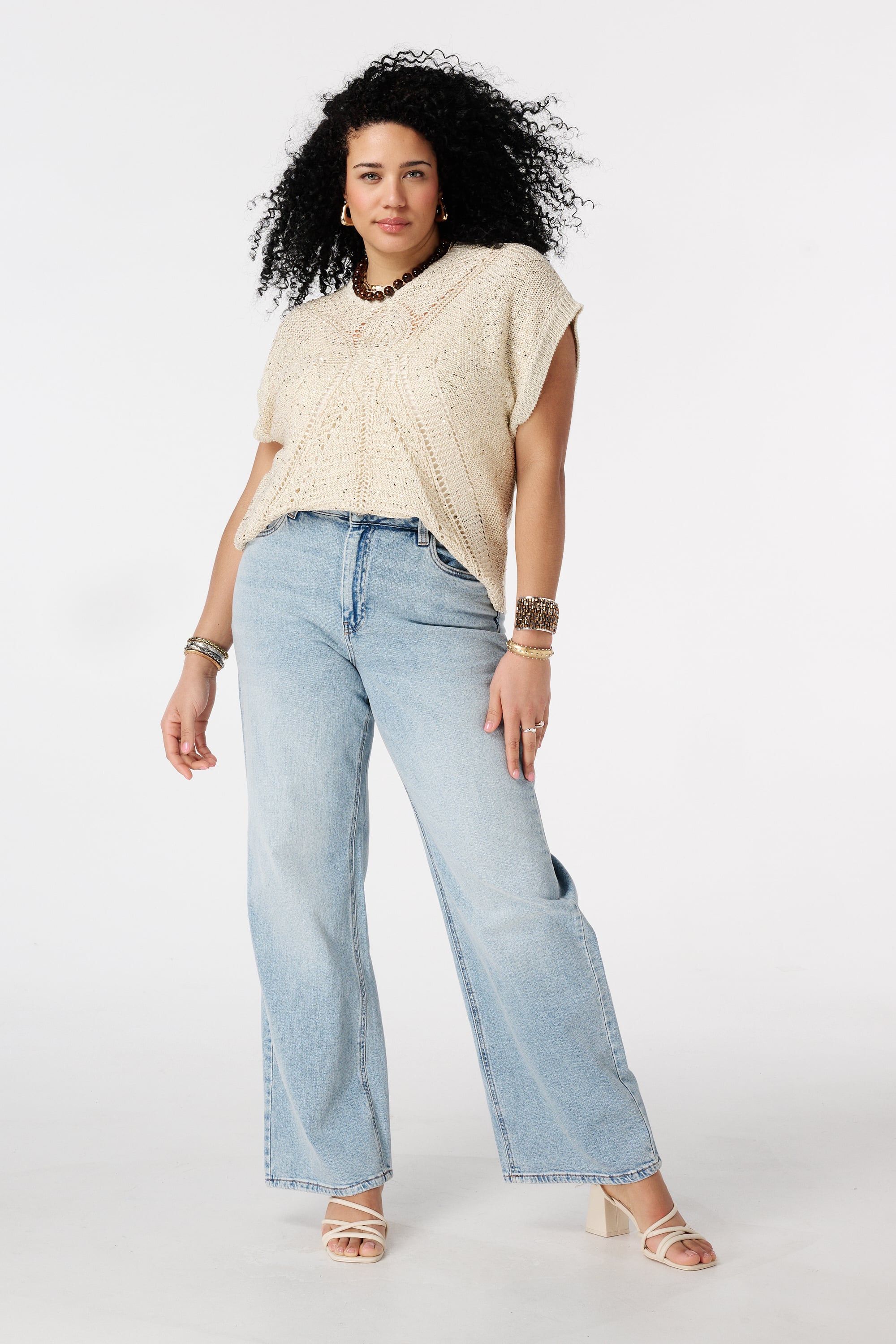 Dames Lengte 34 | Wide leg jeans IVY | MS Mode