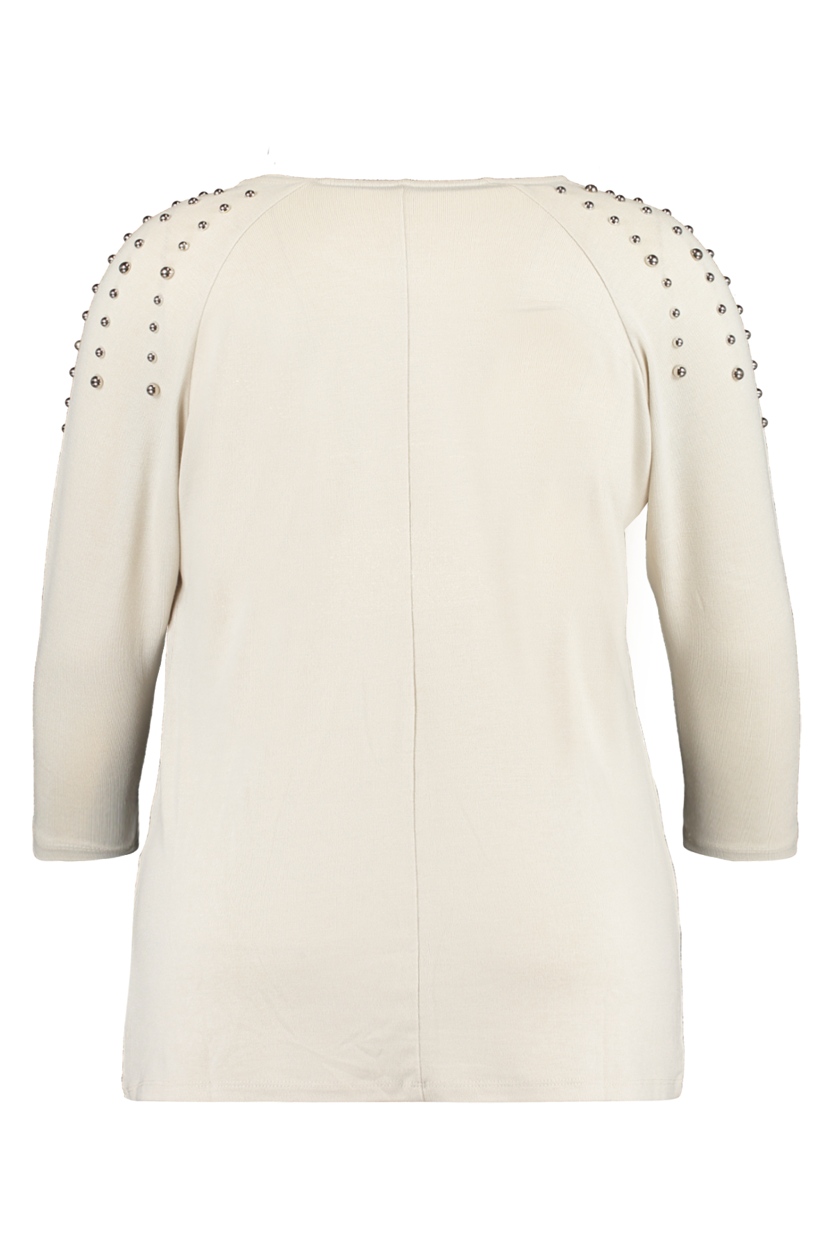 BeOne shirt driekwart mouw Bretonse streep in camel | BeOne