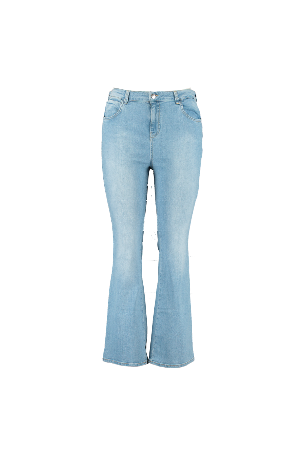 Flared leg high waist jeans bij MS Mode®