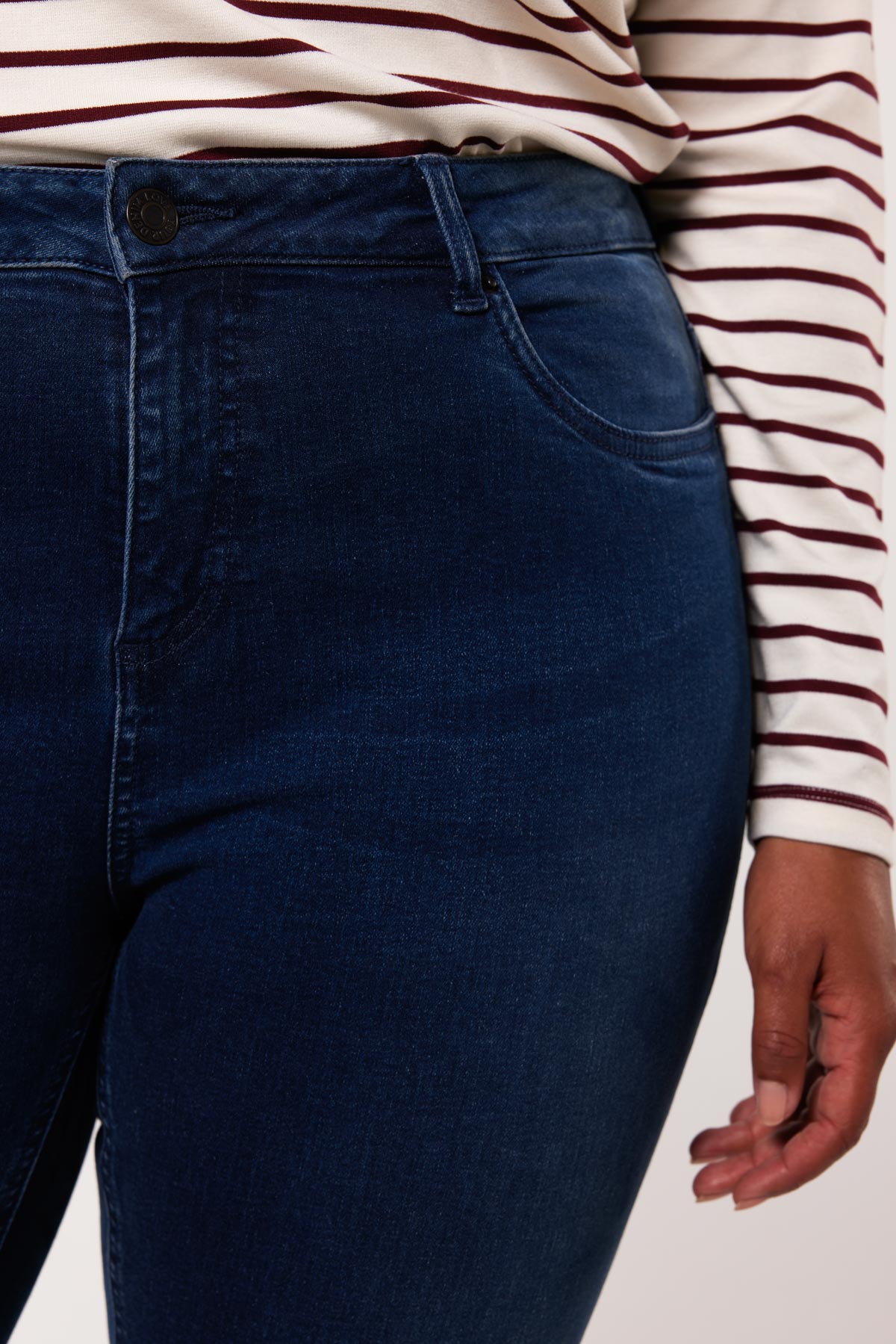 Stonewash Denim Straight leg jeans LILY bij MS Mode®