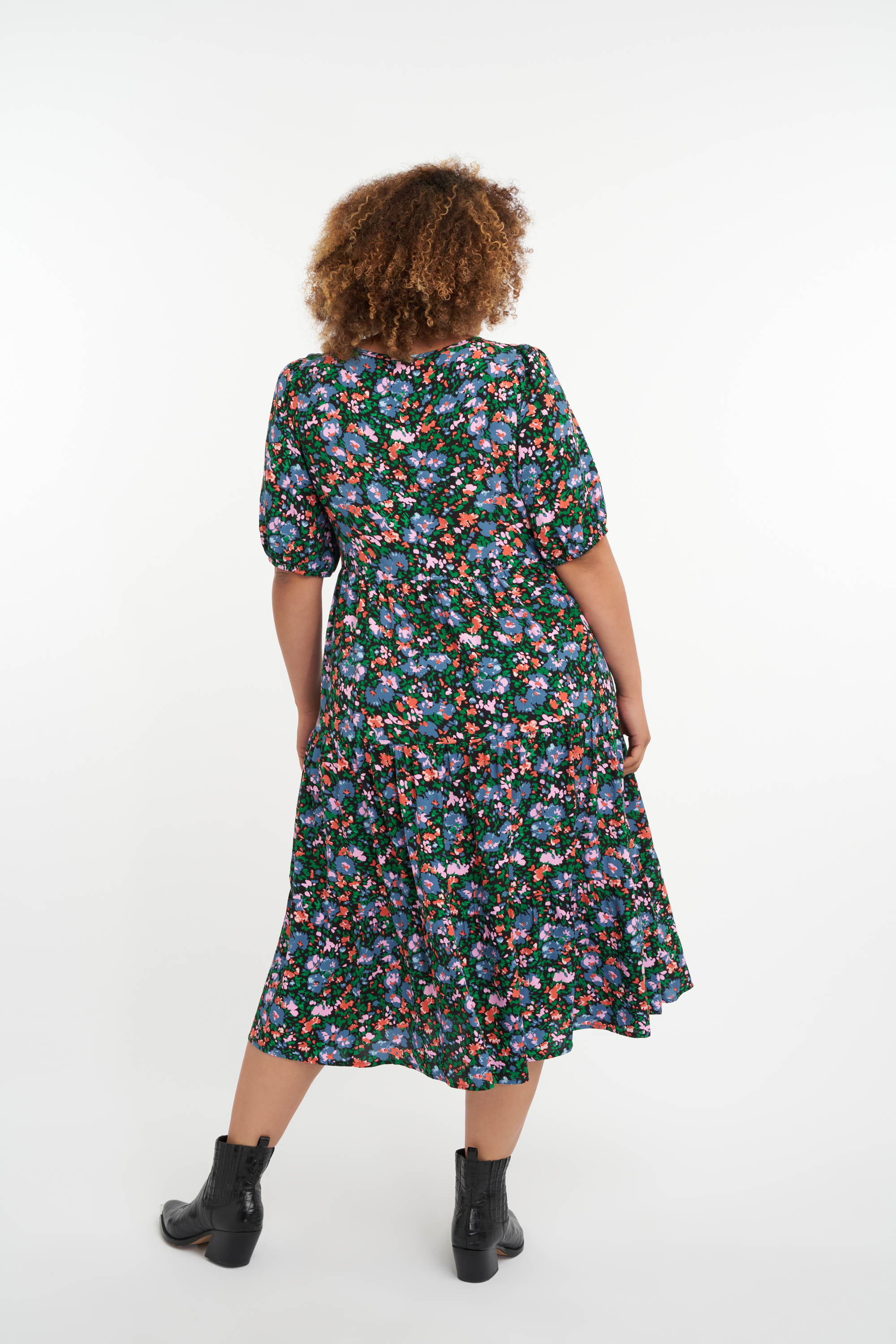 A-lijn jurk met print image number 3