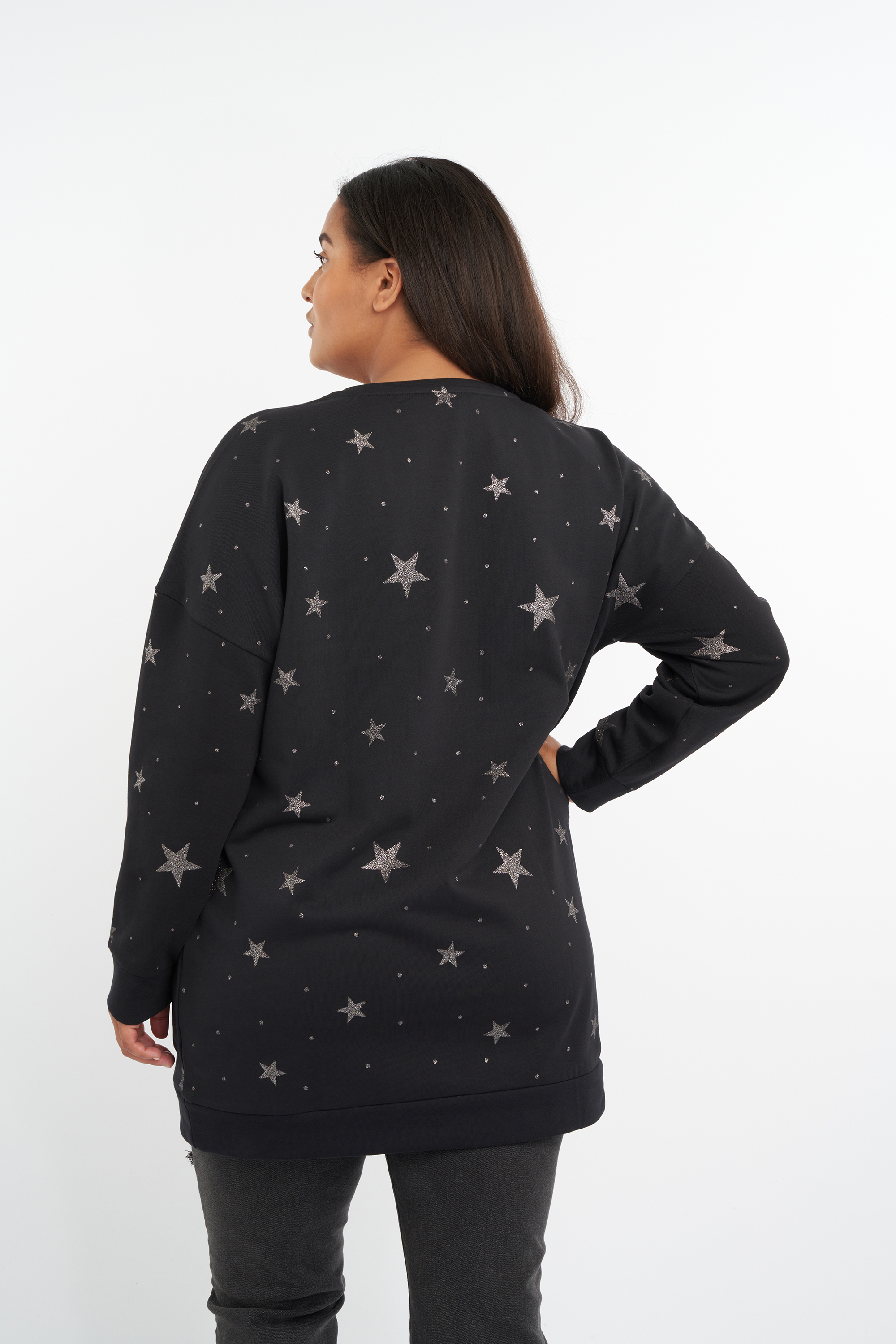 Sweater met sterrenprint image number 3