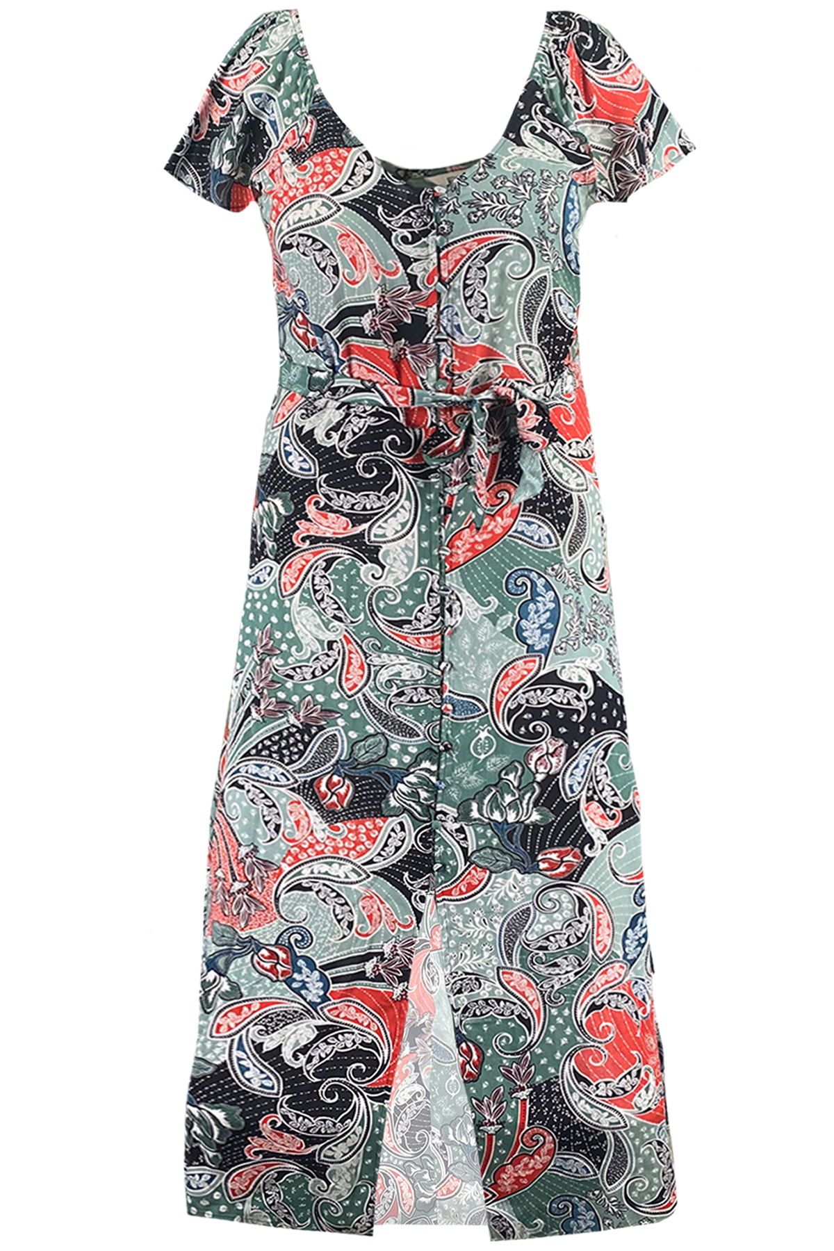 Lange jurk met paisleyprint image number null