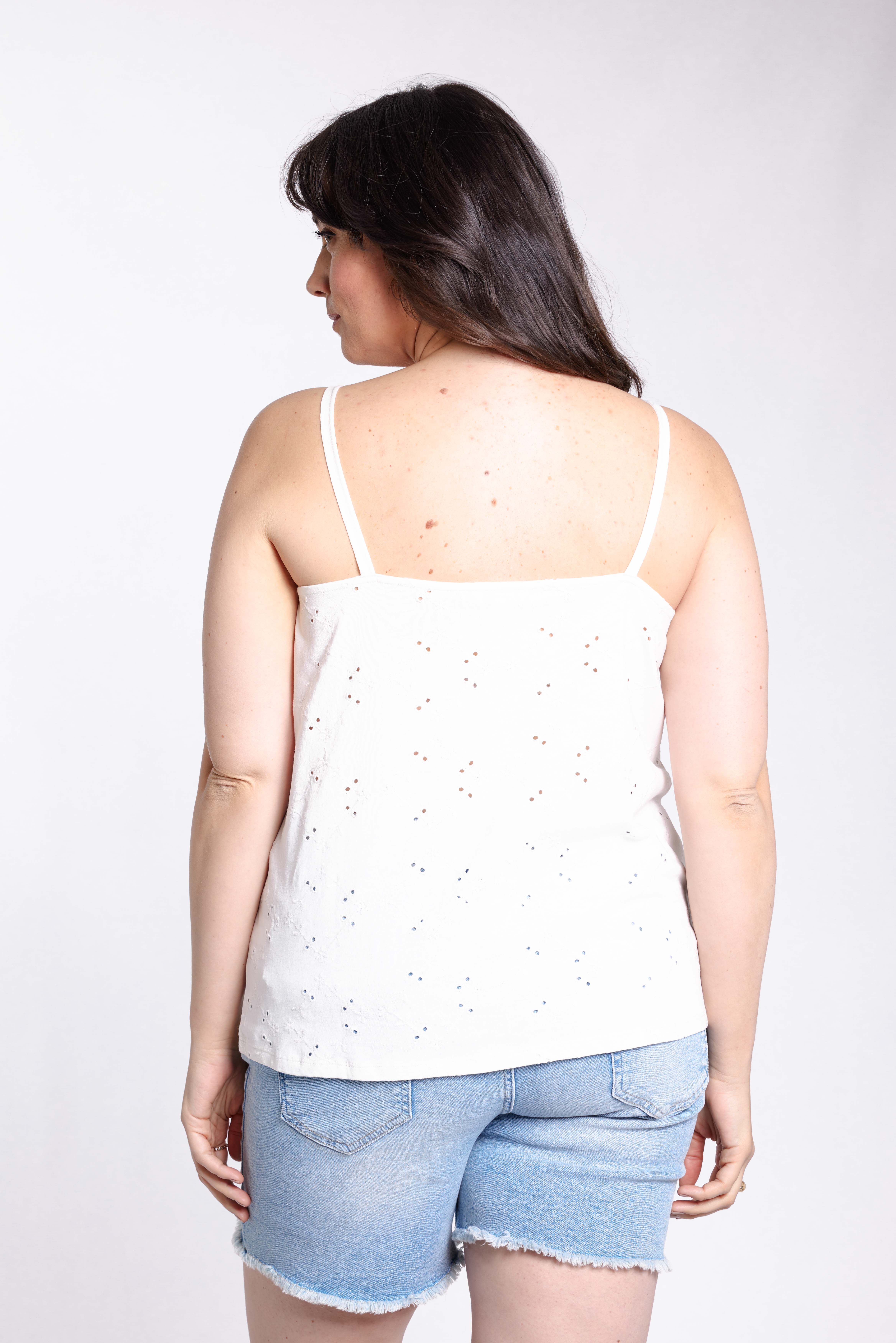  Top met broderie anglaise image number 4