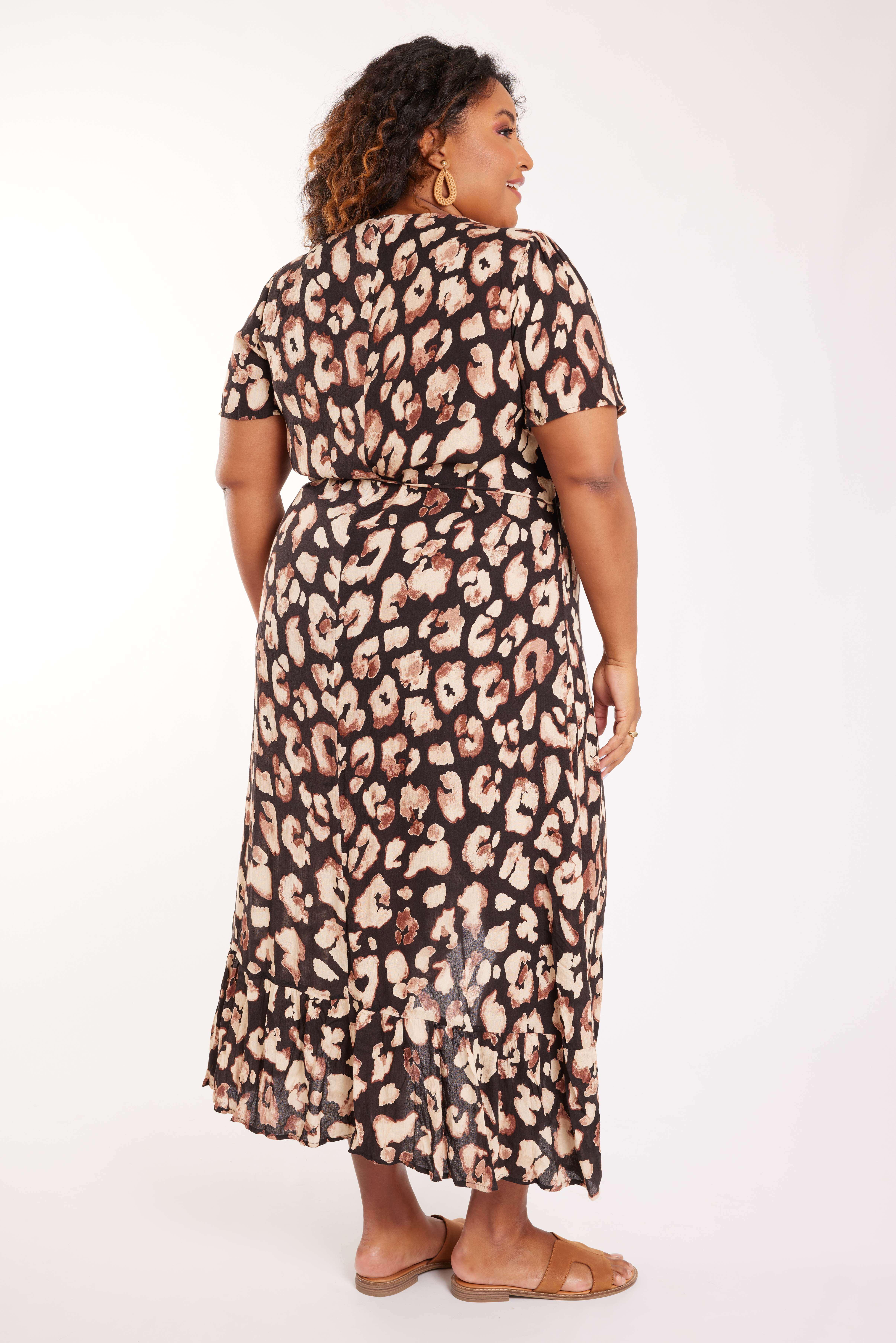 Lange jurk met luipaardprint image number null