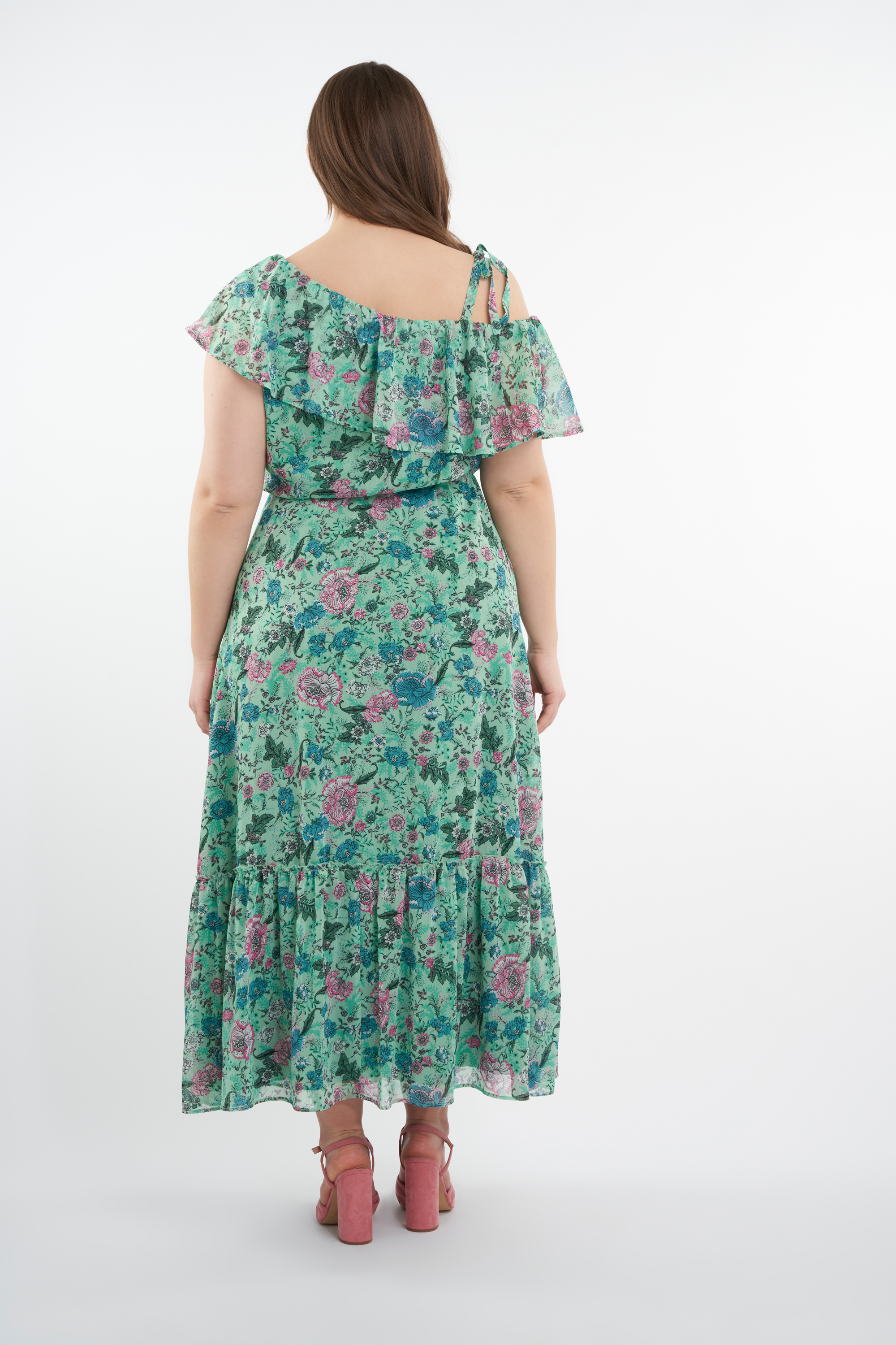 Lange jurk met print image number 4