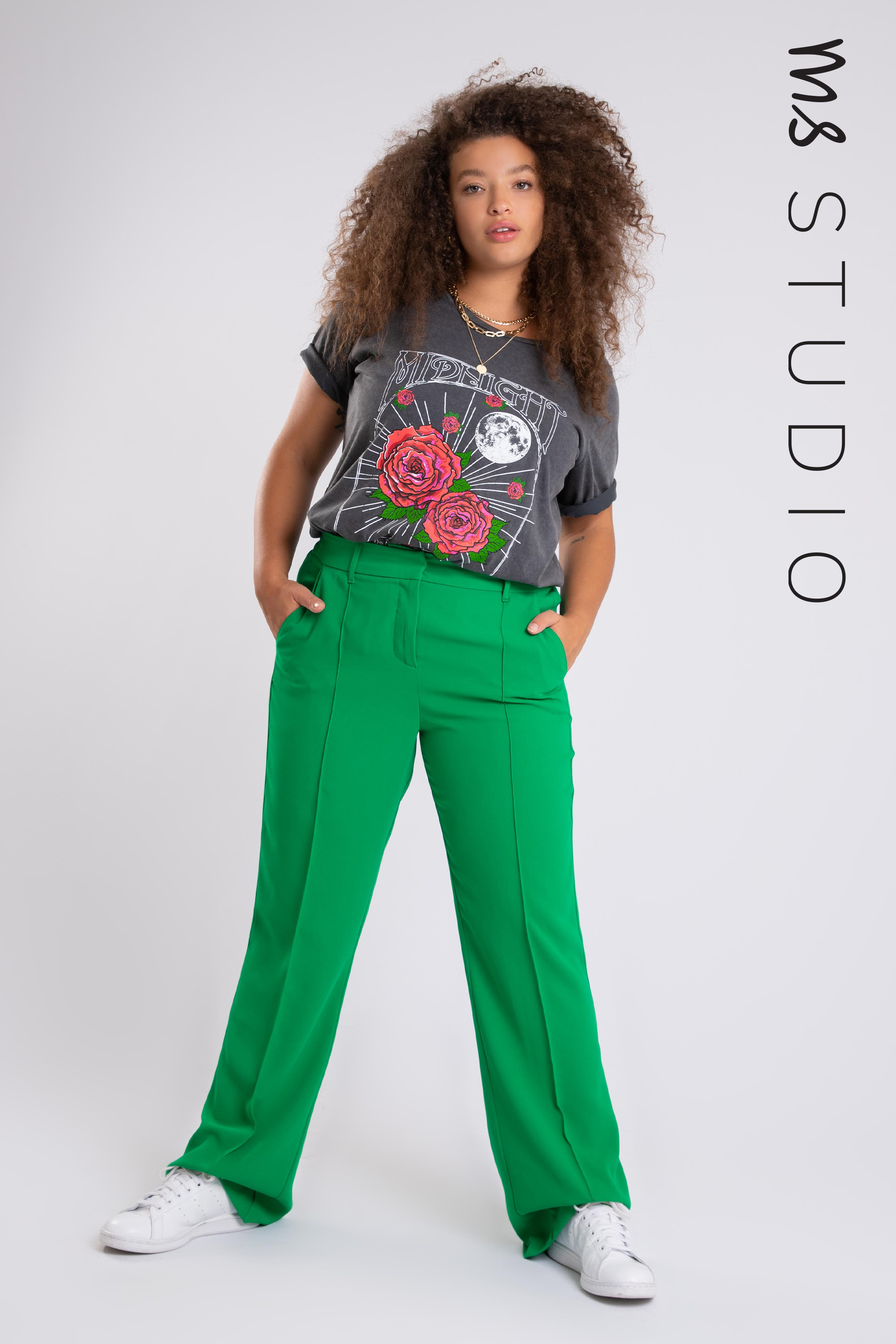 Pantalon met pijpen | MS Mode