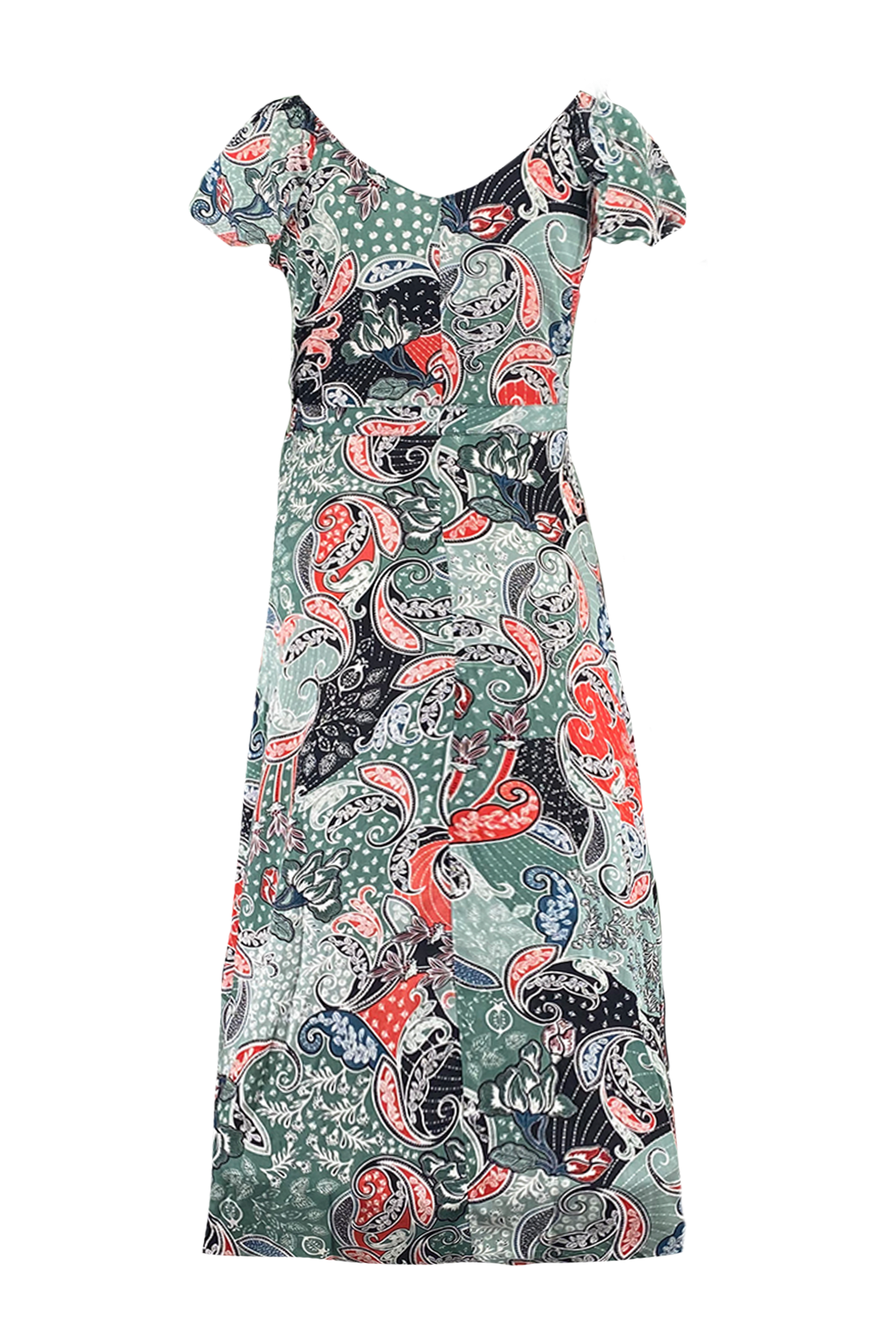 Lange jurk met paisleyprint image number 3