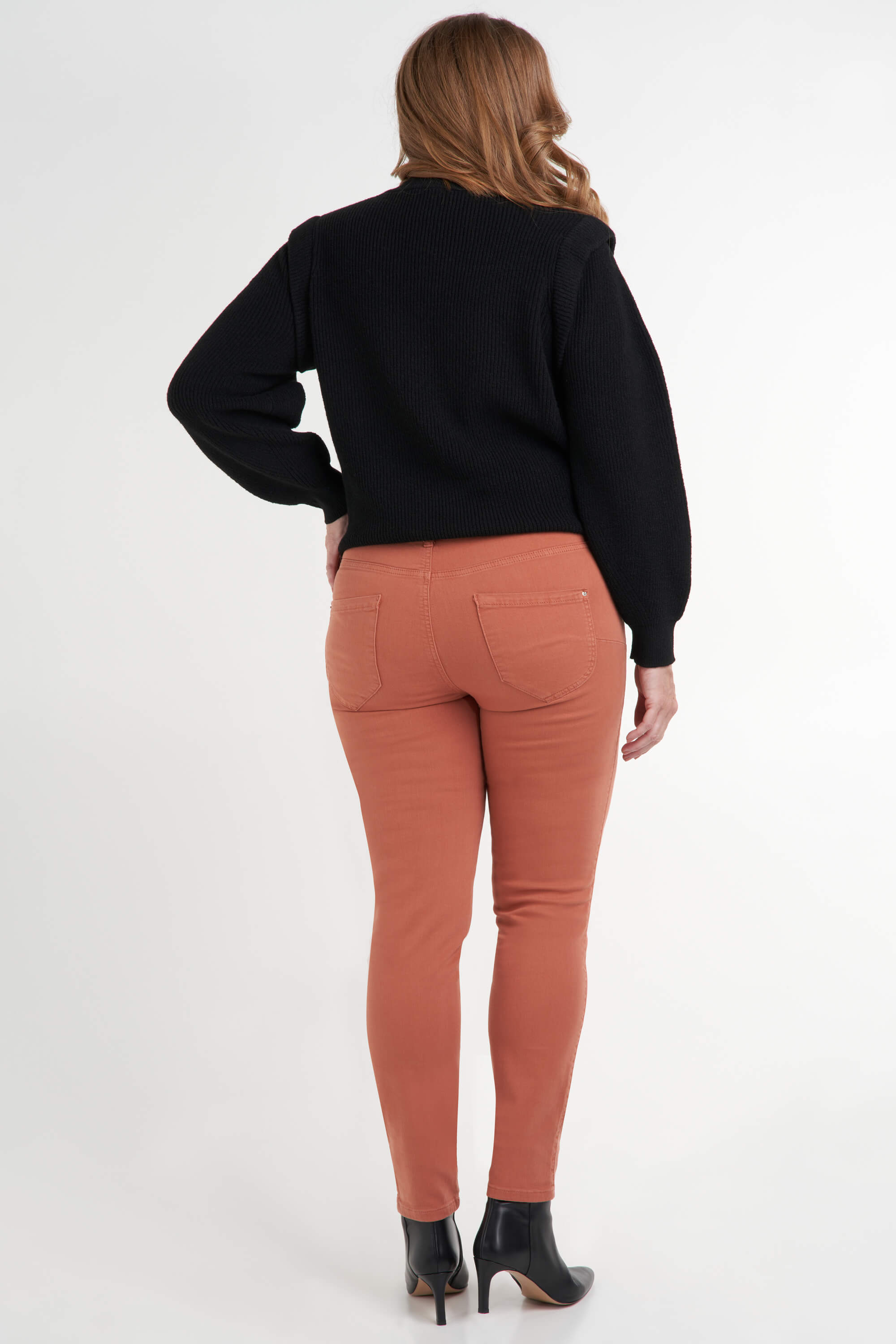 Dames Slim fit jeans Oud rose bij MS Mode®