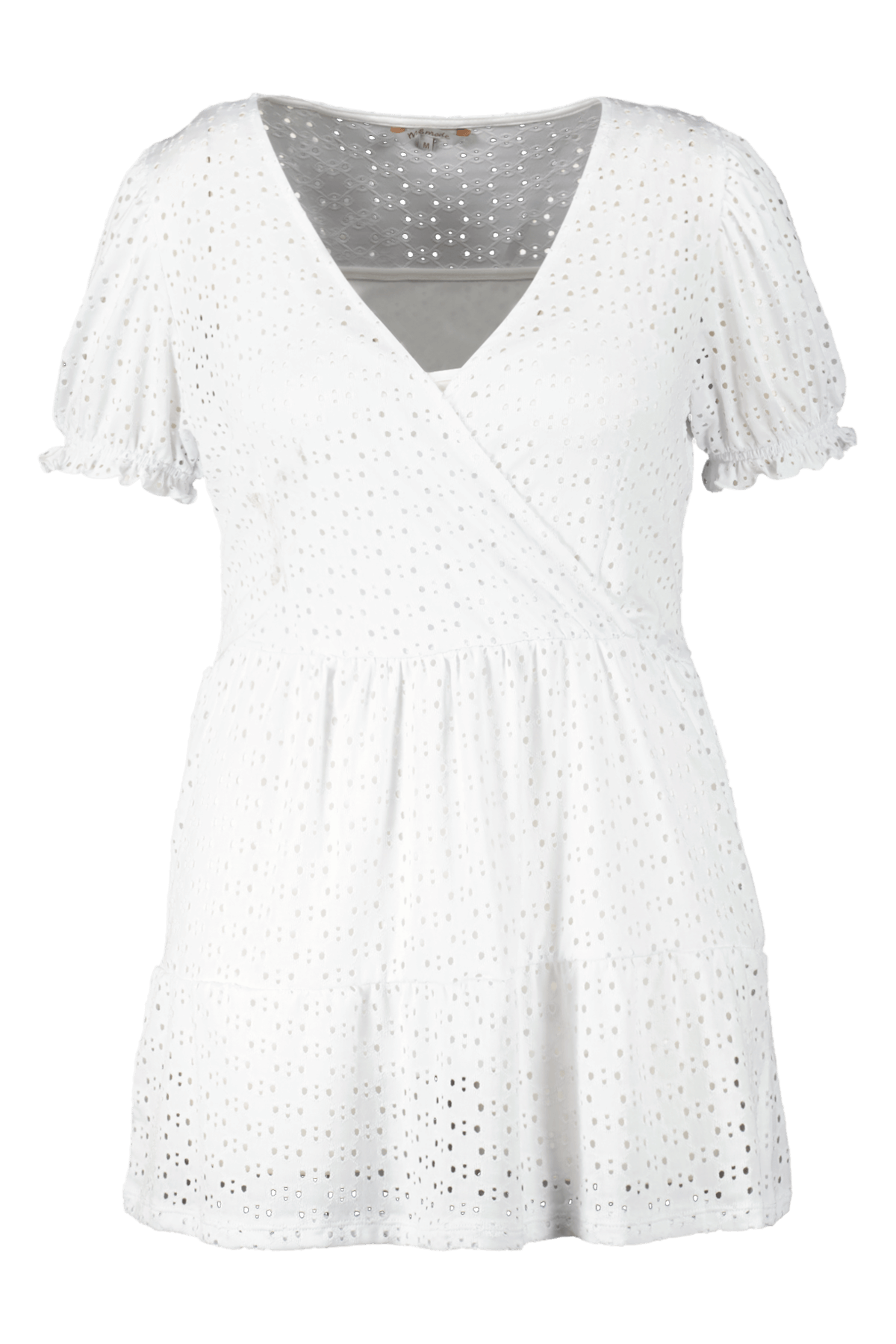 Top met broderie anglaise image number 1