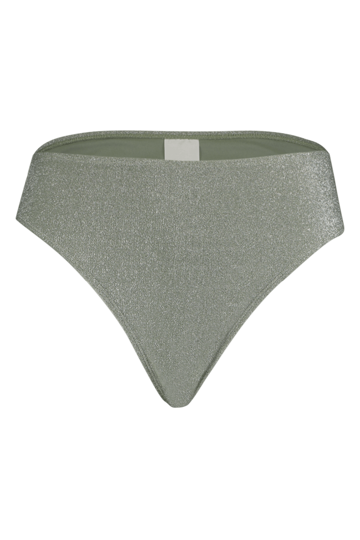 High waisted bikini broekje met glitter image number 2