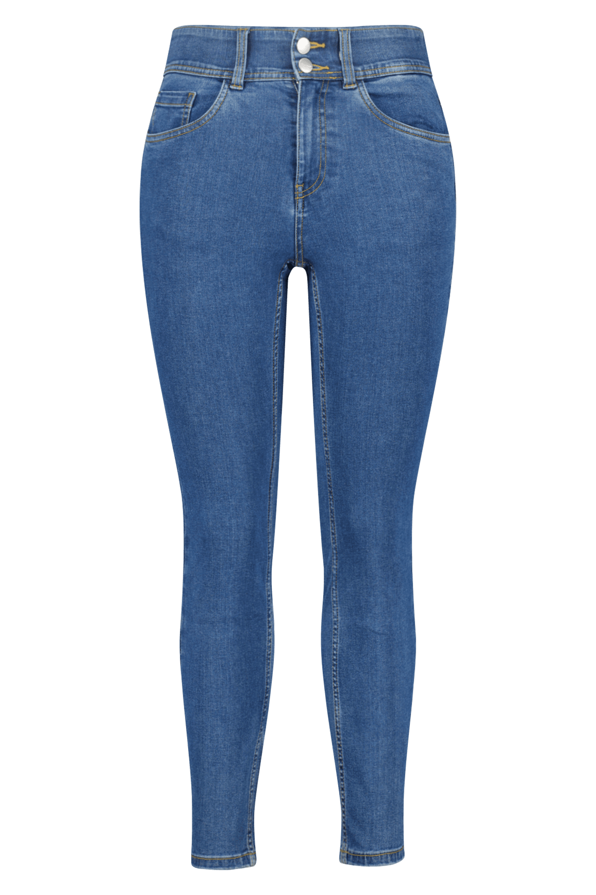 Dames Shaping Skinny Jeans SCULPTS Stonewash Denim bij MS Mode®