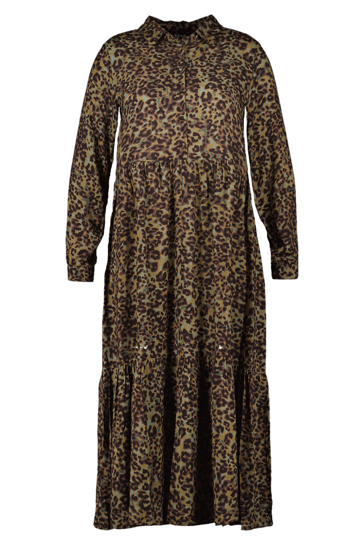 Lange blouse jurk met print image 2