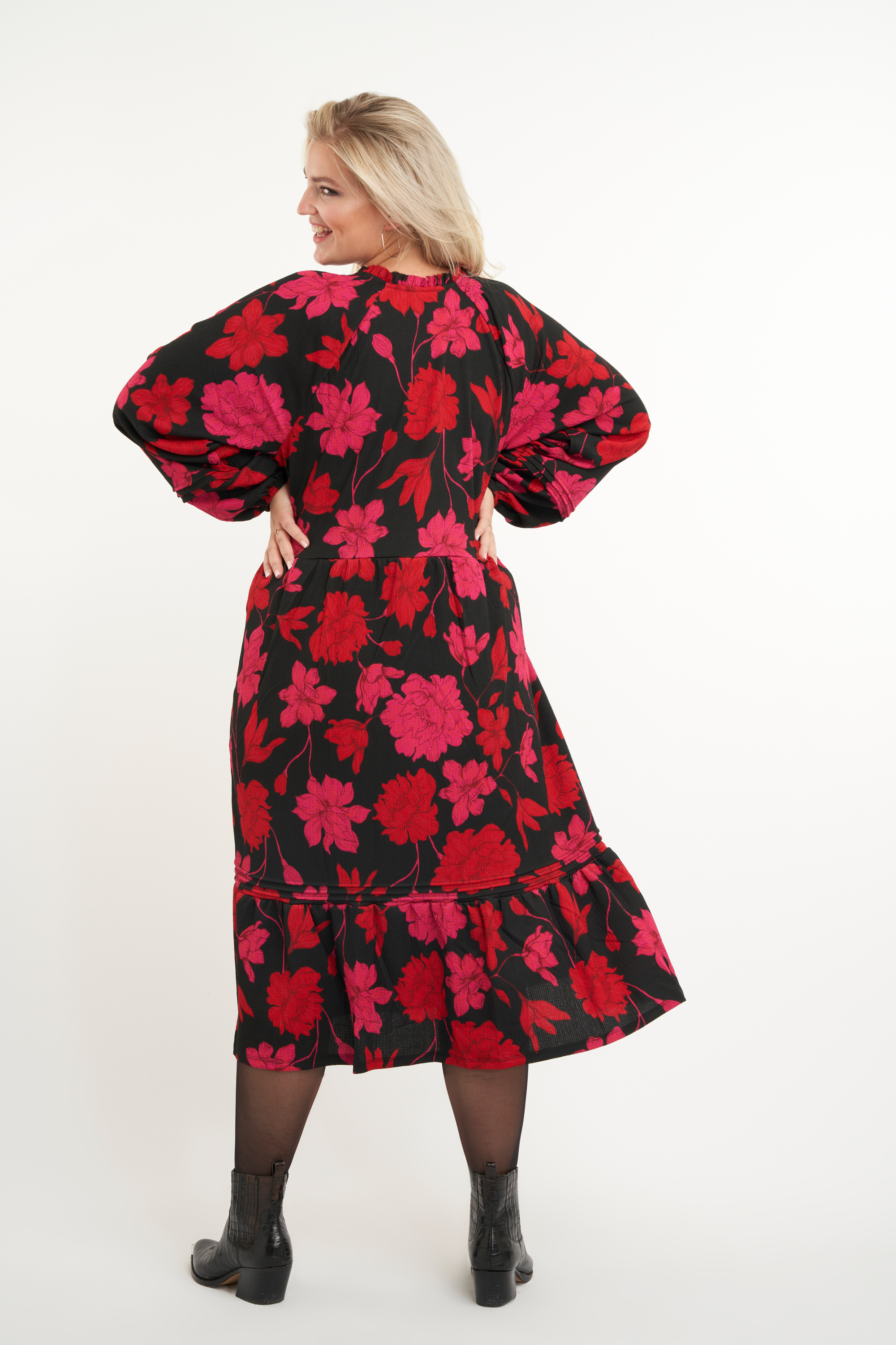 jurk bloemenprint | MS Mode